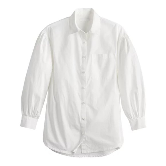 SO Oversized White Button Down Shirt – NWT Size XS, Fits Up to M and L - Picture 1 of 11